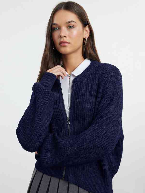 Navy Blue Cable Knit Sweater - Buy Navy Blue Cable Knit Sweater