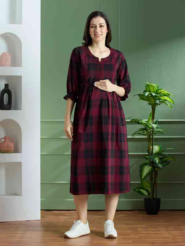 Checked Dresses - Buy Checked Dresses online in India