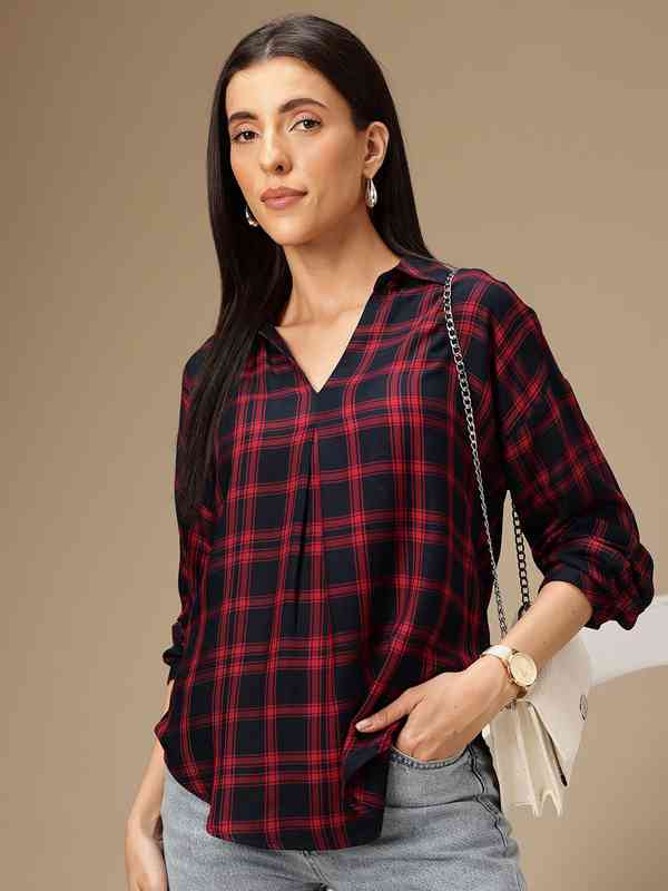 Check Tops - Buy Check Tops online in India