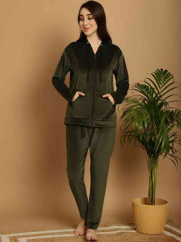 Velvet Tracksuit - Buy Trendy Velvet Tracksuit Online in India
