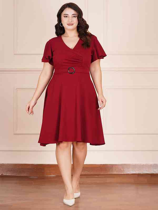 Women Knee Length Dresses - Buy Women Knee Length Dresses online in India