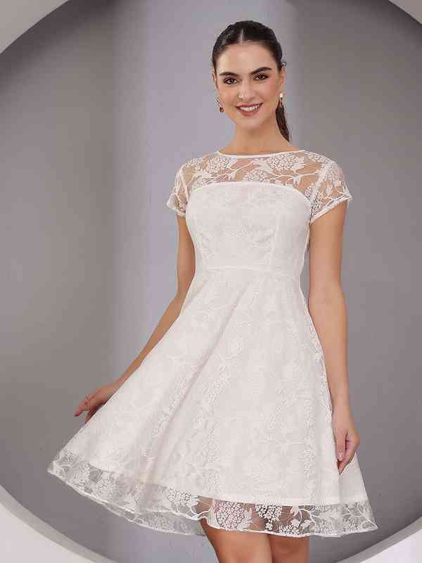 white lace dress size 20 Kiyonna Bella Lace Dress main image 1