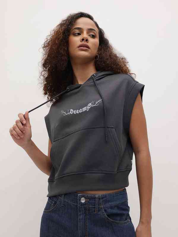 Sleeveless Hood For Women Sweatshirts - Buy Sleeveless Hood For