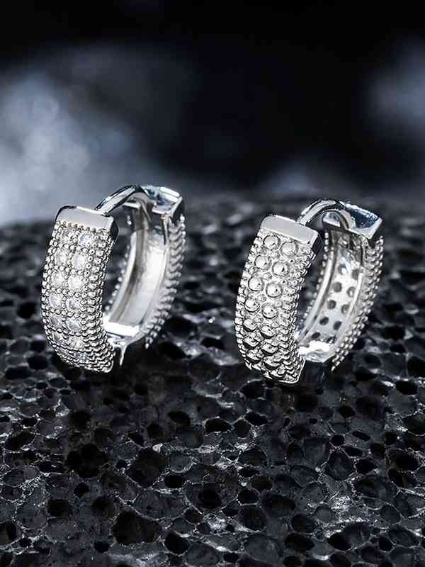 Silver Hoop Earrings - Buy Silver Hoop Earrings online in India