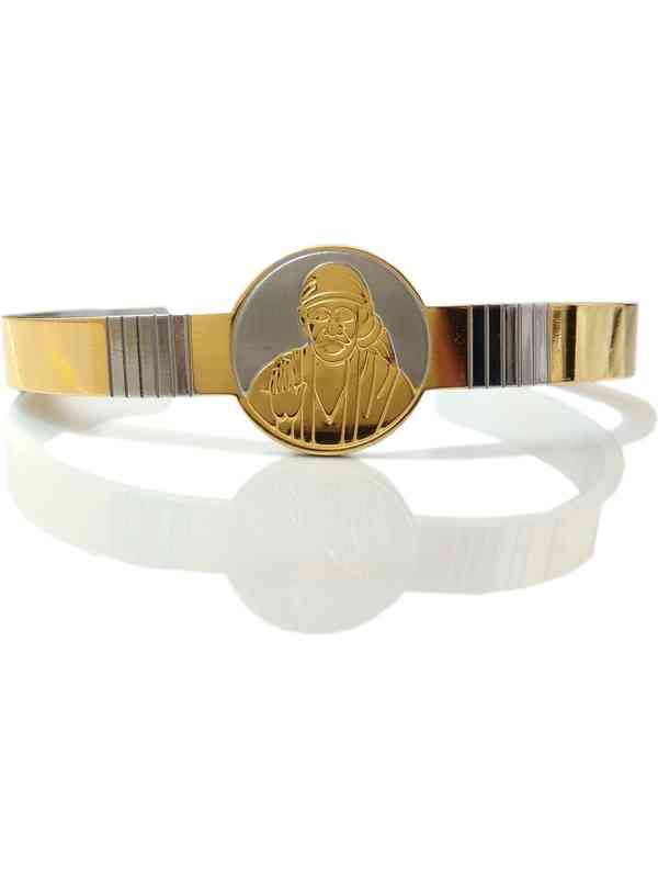 SHINDE EXPORTS Gold Plated Stainless Steel Kada For Men & Women - 55gms, 8mm Width, Daily Wear Bracelet - View #6