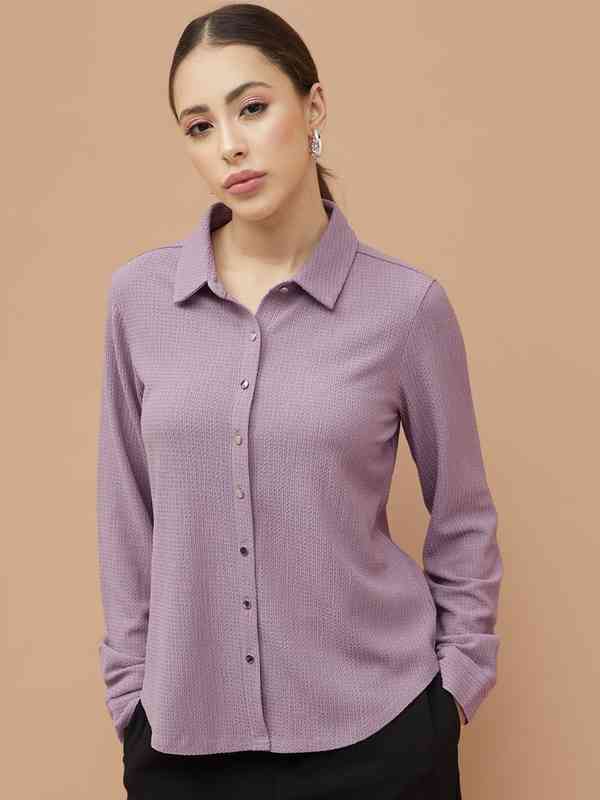 Purple Women Shirts - Buy Purple Women Shirts online in India