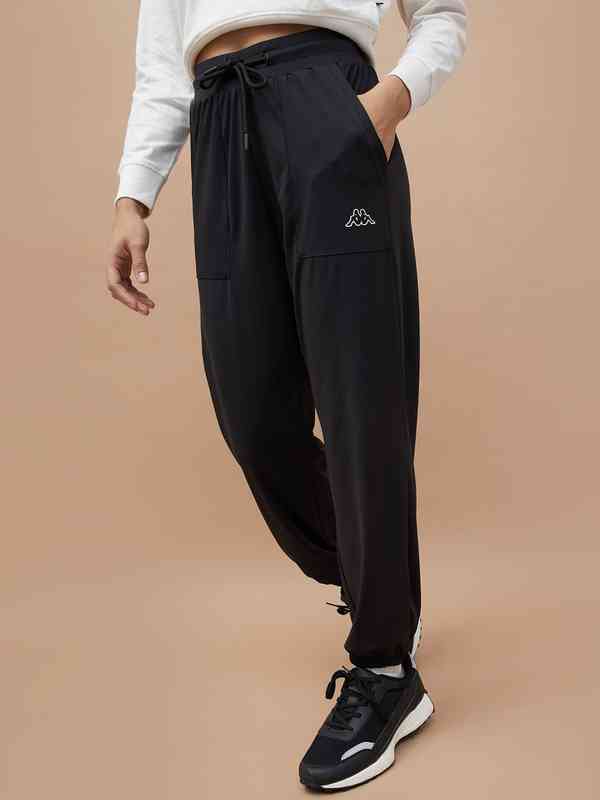 Kappa Black Active Solid Track Pants 8759385.htm - Buy Kappa Black