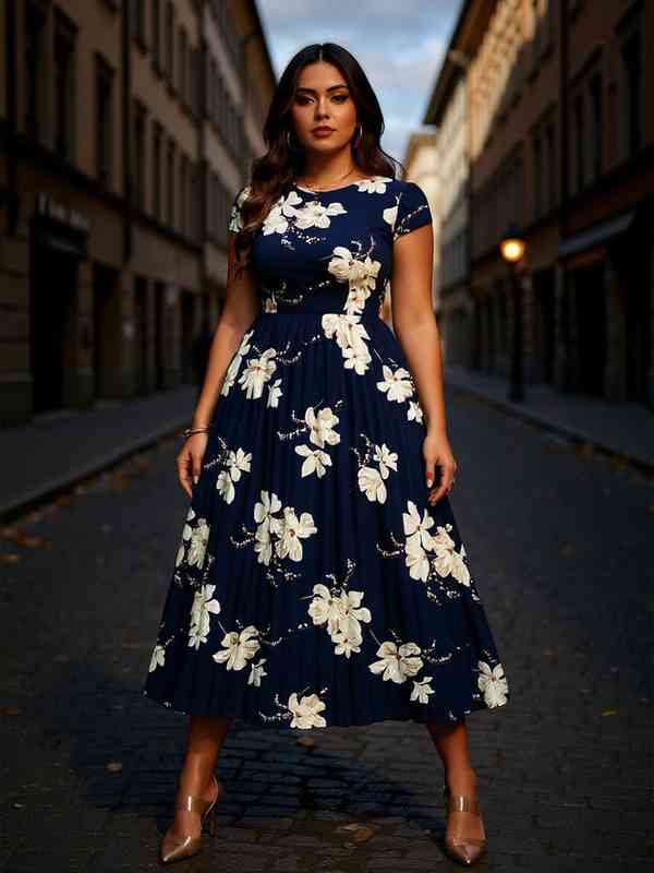 dressberry curve plus size floral embroidered tiered a-line dress reviews T-shirt Dress Sewing Pattern Womens – TREASURIE main image 1