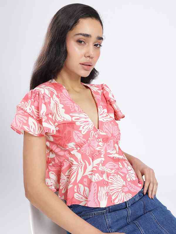 Frill Tops For Women - Buy Frill Tops For Women online in India