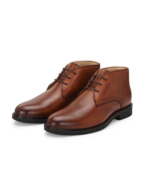 brown flat dress boots Women's Vintage Leather Comfort Flat Ankle Boots