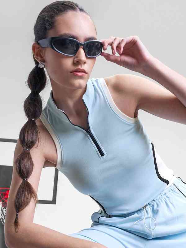Tokyo Talkies Blue Tops - Buy Tokyo Talkies Blue Tops online in India