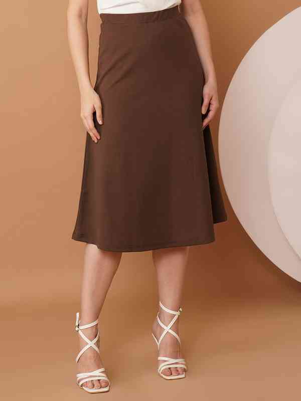 Brown Skirt 4045361htm - Buy Brown Skirt 4045361htm online in India