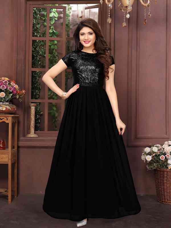 formal & gown indo western dresses for women Pink color Indo Western gown main image 0