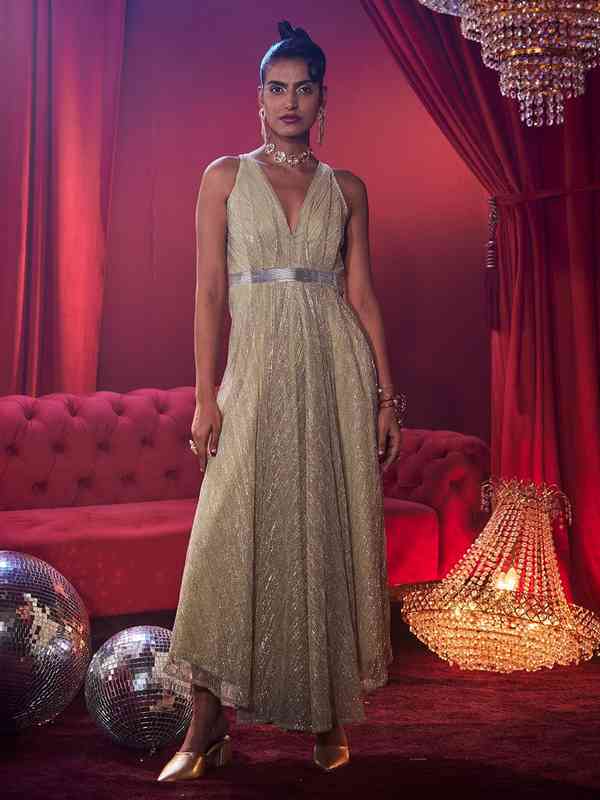 Gold Shimmer Dresses - Buy Gold Shimmer Dresses online in India Gold Shimmer Dresses - Buy Gold Shimmer Dresses online in India