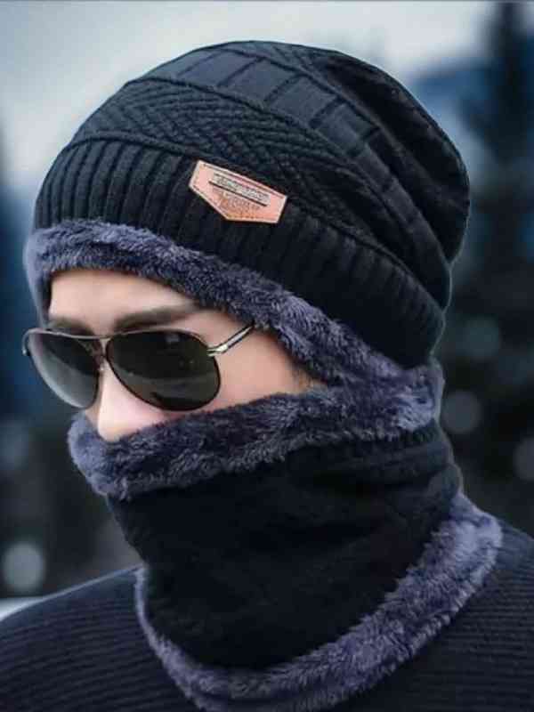 Beechfield Ombre Beanie – Lavender/French Navy Winter Hat For Men & Women, One Size - View #9