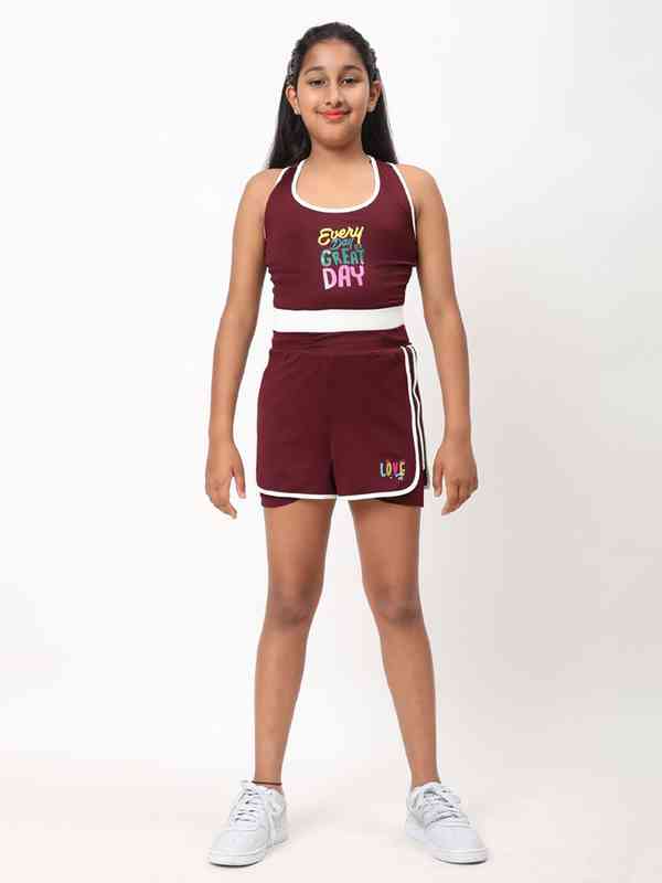 Pointodoor Girls Crop Tops - Summer Short Sleeve T-Shirts For Ages 5-14