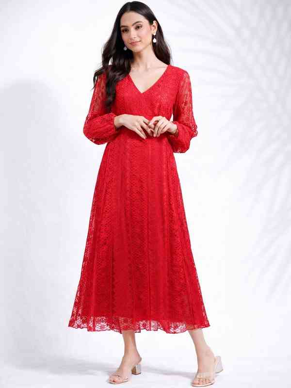 Red Lace Dress - Buy Red Lace Dress online in India Red Lace Dress - Buy Red Lace Dress online in India