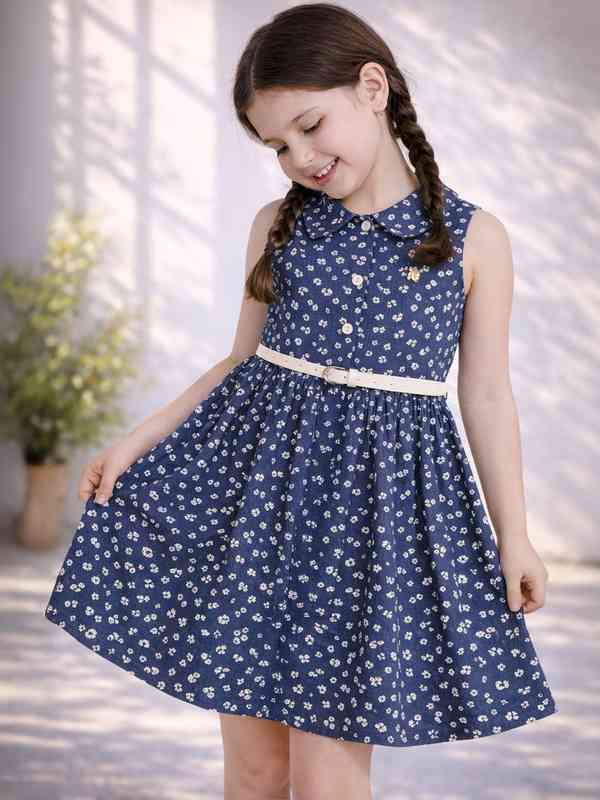 doen emmaretta dress blue gingham Cute Toddler Outfit main image 0
