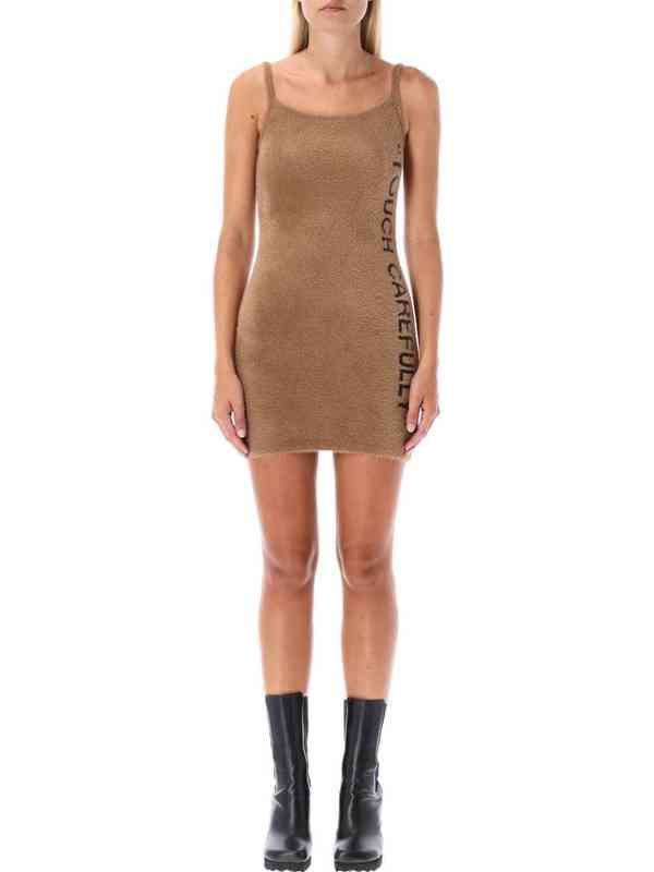 light brown bodycon dress Lace-Up Short Brown Homecoming Dress with Sequin Print Brown / 0