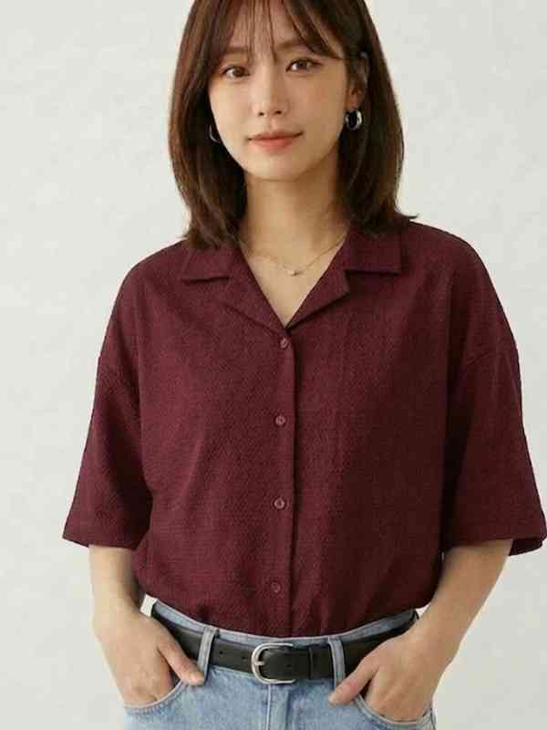 d.i.a.トップス DIAZ Women Crop Top | Stylish Ribbed Slim Fit V Neck Short Top