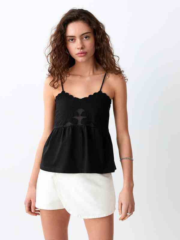 Mango Off Shoulder Strappy Top - Buy Mango Off Shoulder Strappy