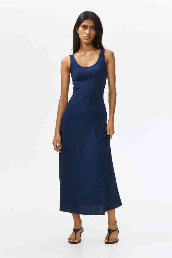 aline wedding dresses A-Line Satin Wedding Dress with High Slit – Chic-Butic