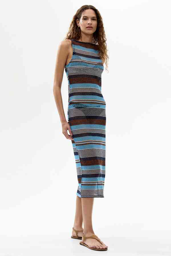 Blue Striped Bodycon Dress - Buy Blue Striped Bodycon Dress online in India Blue Striped Bodycon Dress - Buy Blue Striped Bodycon Dress online in India