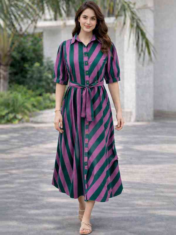 Stripe Women Dresses - Buy Stripe Women Dresses online in India