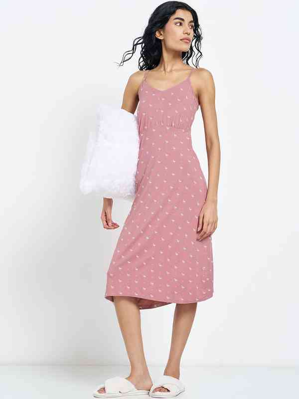 cotton knee length summer dresses Knee-Length Summer Dress with Sleeves Ed-Daa in Light Blue Made from –  Urbanheer main image 1