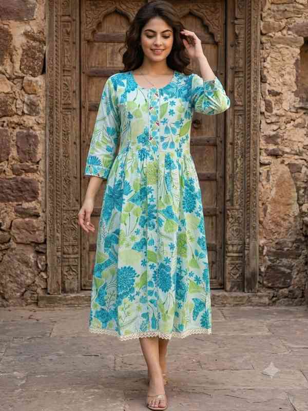 green dresses online india Womens Dress family 1861