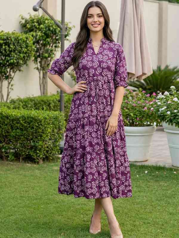 a line umbrella dress Lei Yingjun-Qingxixia-Summer French A-line umbrella design waist sweet –  Lee Nhi Boutique main image 0