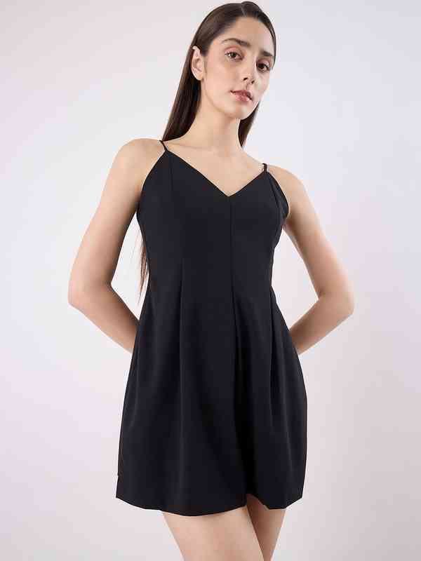 Short Dress Women Black - Buy Short Dress Women Black online in India