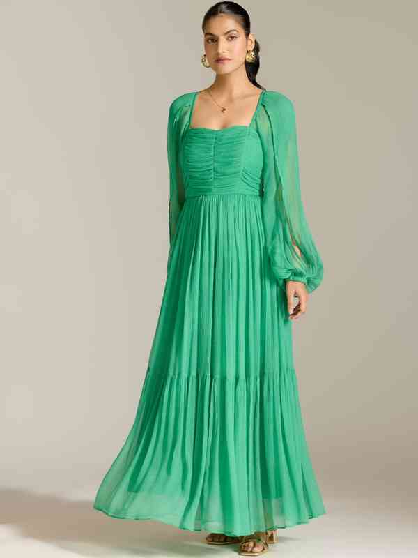 green h&m bodycon dress Buy Verdantia Chinon Dress Online in India main image 0