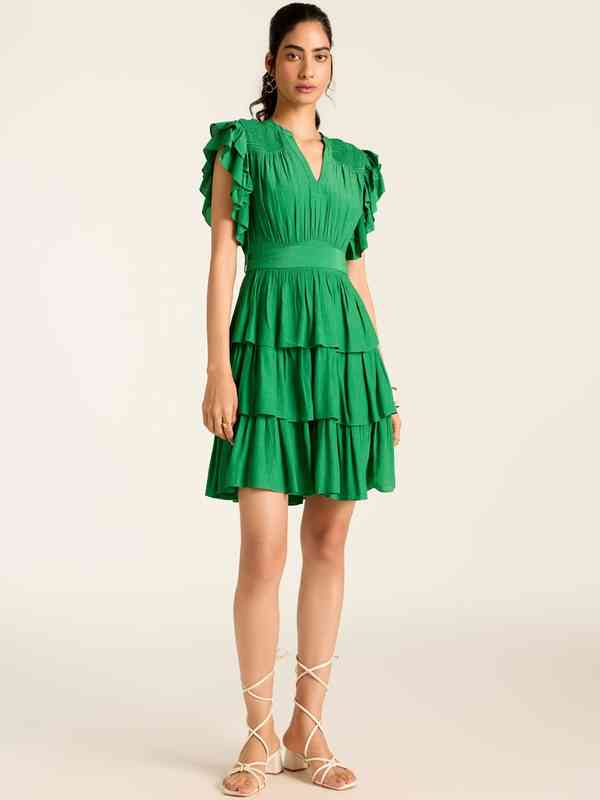 Label Ritu Kumar Green Dresses - Buy Label Ritu Kumar Green Dresses online  in India