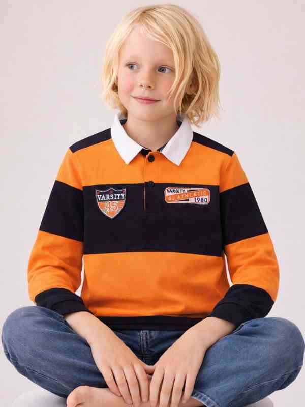 Gini And Jony Orange Printed Regular Fit T Shirt 6577198.htm - Buy