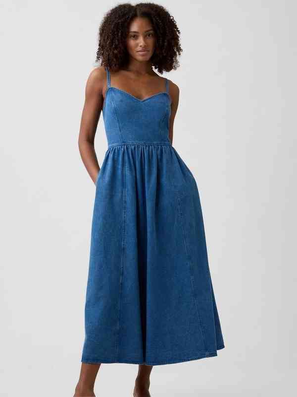 women maxi bodycon dress Blue Floral Maxi Dress