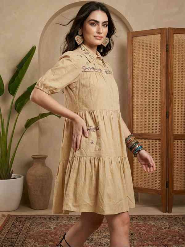 beige dresses for mother of the groom Clarine Maxi Dress Tea / L main image 1