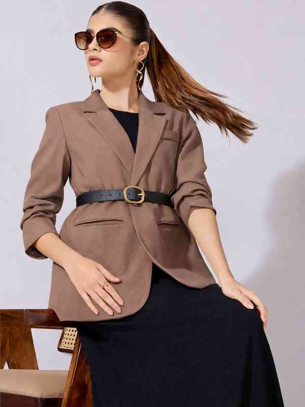 blazer for dress formal Elegant Lilac Blazer Dress – Rouxelle main image 0