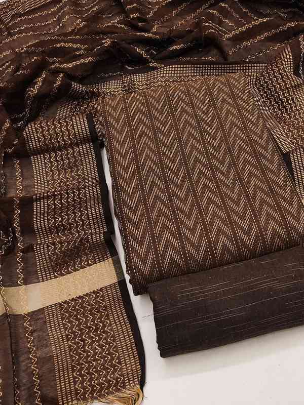 Brown Dress Material - Buy Brown Dress Material online in India