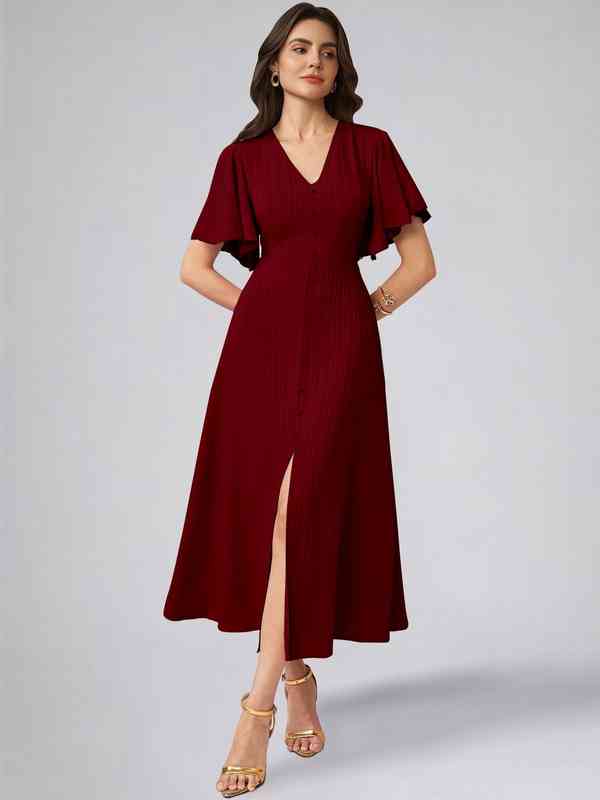 mini red dresses for women Just A Girl Mini Dress Dark Red