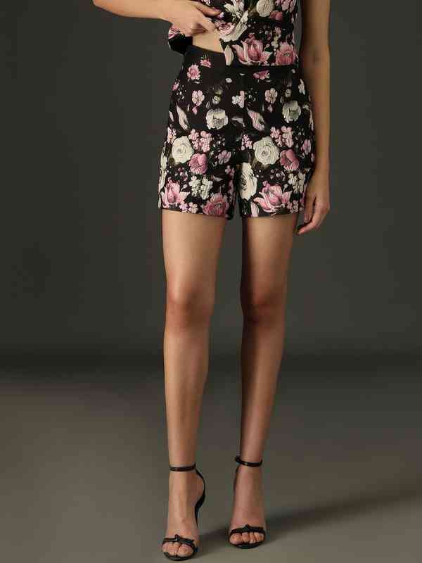 Short Imprimé Floral Vera Moda Taille 10 - Coton, Tour De Taille 31" - Occasion Bon état