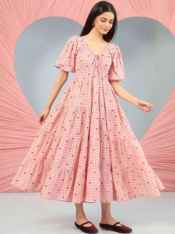 Knee Length Maxi Dress - Buy Knee Length Maxi Dress online in India