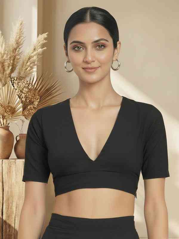 Elegant V Neck Blouses for Every Occasion - Available on Myntra