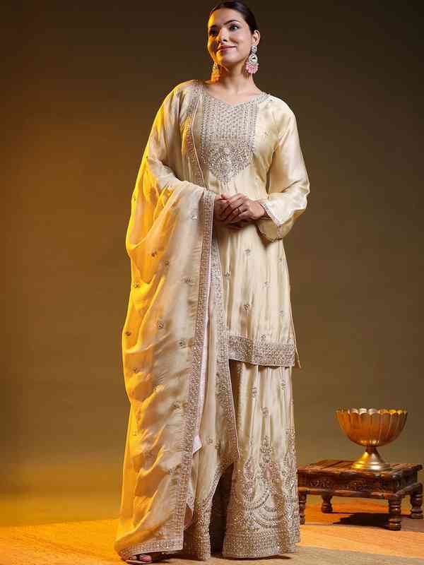 Gold Sharara - Buy Trendy Gold Sharara Online in India | Myntra