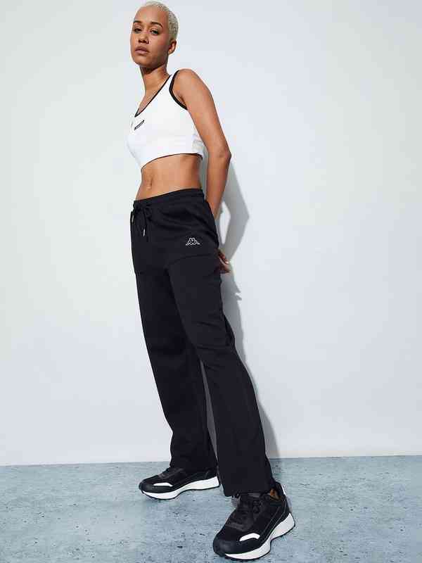 Kappa Black Active Solid Track Pants 8759385.htm - Buy Kappa Black