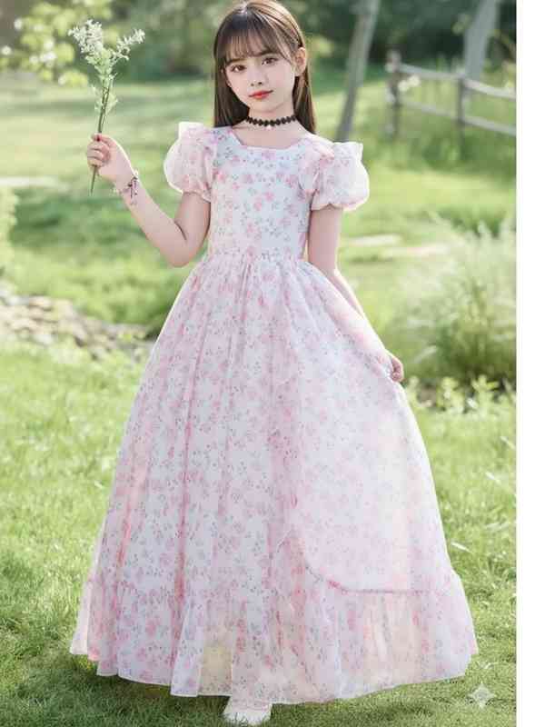 embellished birthday dress Ruched Square Neck Ruffle High-Low Midi Dress main image 0