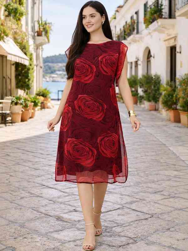 sheath dress knee length Colin Below the Knee Sheath Dress Short Sleeve Midi
