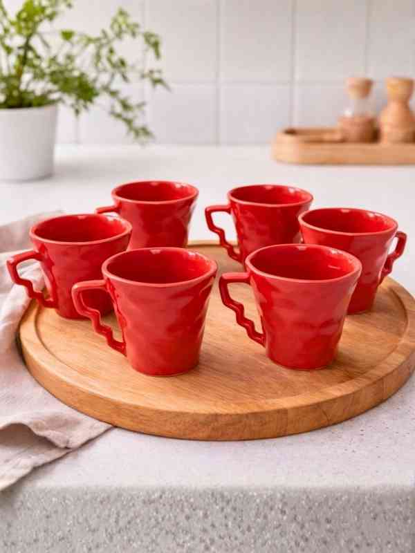 Unravel India Set Of 6 Multi Ceramic Coffee Mugs 7183618.htm - Buy Unravel  India Set Of 6 Multi Ceramic Coffee Mugs 7183618.htm online in India