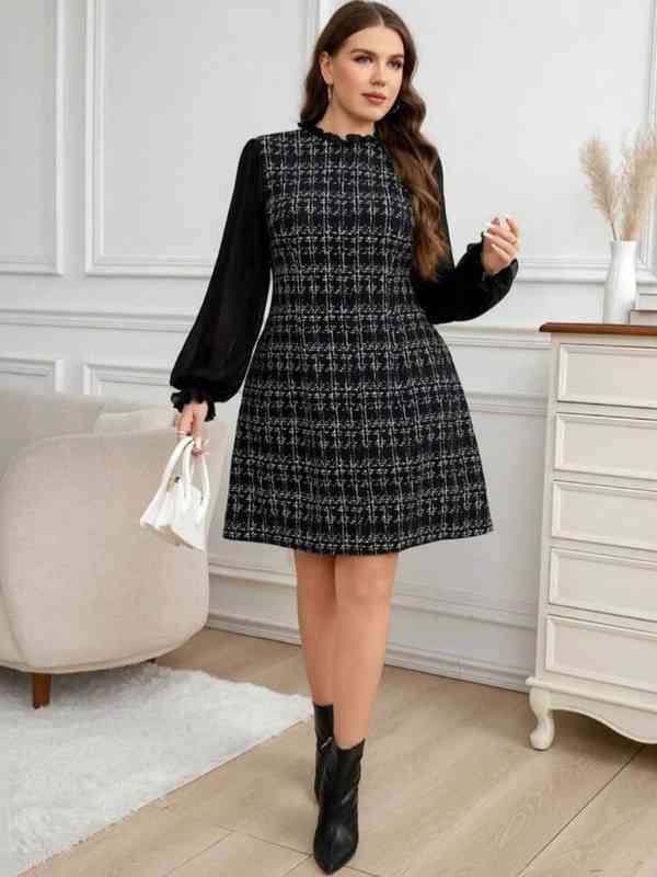 winter mini blazer dress Women Winter Sexy Long Sleeve V Neck Floral Blazer Dress Ostrich Feath –  Divahotcouture main image 0
