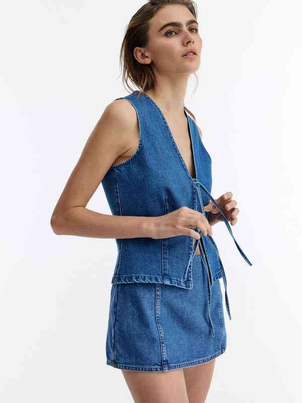 Denim Waistcoat - Buy Denim Waistcoat online in India